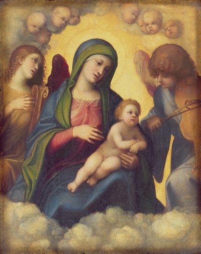 Madonna and Child in Glory, c.1520 by Antonio da Correggio